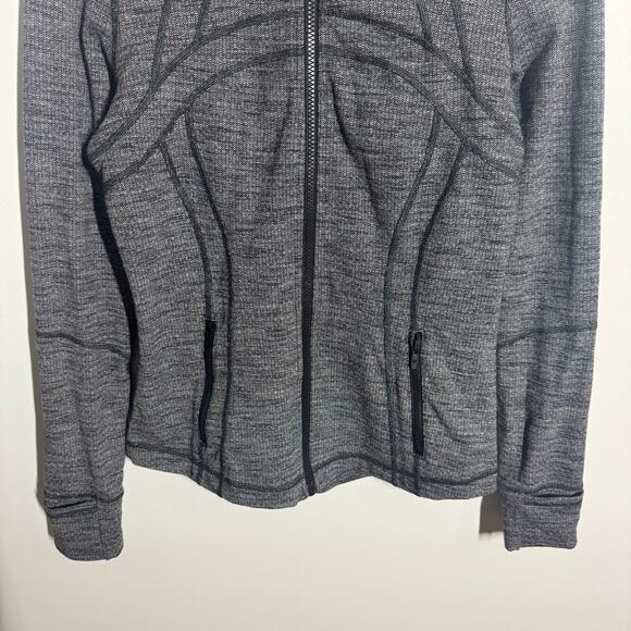 Lululemon Define Jacket Luon Jacket Women 8 Heathered Gray Yoga Pilates Active - Picture 9 of 9